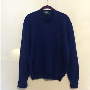 Ralph Lauren Men’s Knit Sweater 100% Cotton Blue M